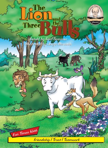 Cover of The lion and the three bulls