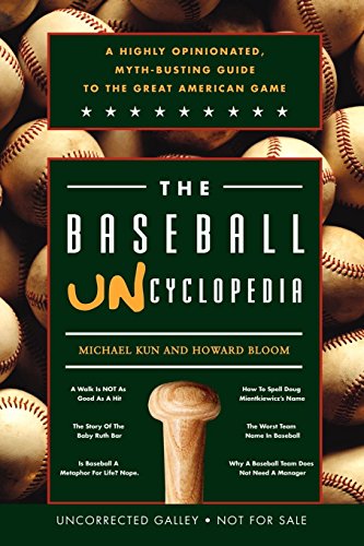 The Baseball Uncyclopedia (With: Howard Bloom) cover