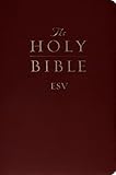 The Holy Bible English Standard Version Burgundy Imitation Leather Red Letter Gift And Award Bible