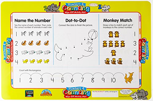 Cover of Numbers and Counting Write-On Activity Mat (Wipe-Off Activity Mats)