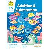 School Zone Addition & Subtraction Workbook: 64 Pages, 1st Grade, 2nd Grade, Elementary Math, Sums, Differences, Place Value, Regrouping, Fact Tables, Ages 6-8 (I Know It! Book Series)