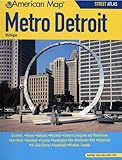 American Map Metro Detroit Michigan Street Atlas