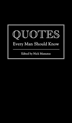 Quotes Every Man Should Know book cover