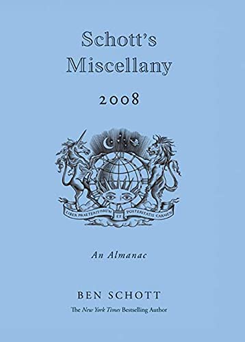 Schott's Miscellany 2008 book cover