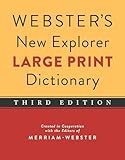 Websters New Explorer Large Print Dictionary Newest Edition