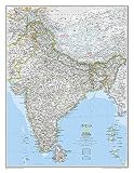 National Geographic India Classic Wall Map Laminated 235 X 3025 Inches National Geographic Reference Map