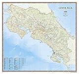 National Geographic Costa Rica Wall Map Laminated 38 X 36 Inches National Geographic Reference Map