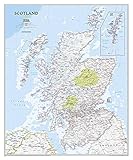 National Geographic Scotland Classic Wall Map Laminated 30 X 36 Inches National Geographic Reference Map