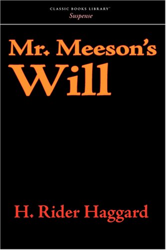 Mr. Meeson's Will book cover