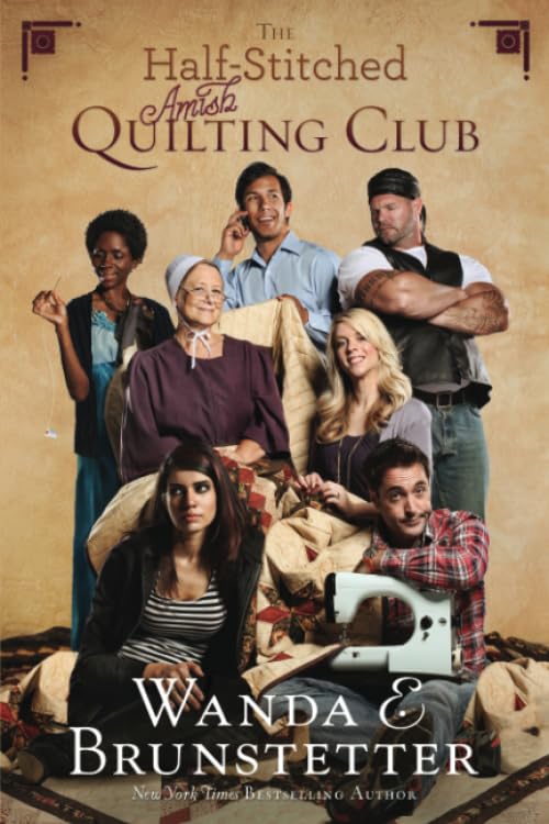 The Half-Stitched Amish Quilting Club book cover