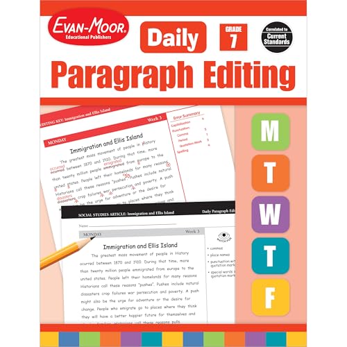 Evan-Moor Daily Paragraph Editing, Grade 7 cover