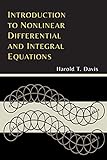 Introduction To Nonlinear Differential And Integral Equations