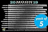 2019 Moon Calendar Card Lunar Phases Eclipses And More