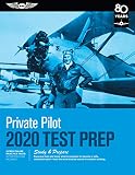 Private Pilot Test Prep 2020 Study Prepare Pass Your Test And Know What Is Essential To Become A Safe Competent Pilot From The Most Trusted Source In Aviation Training Test Prep Series