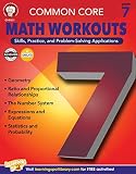 Mark Twain Media Common Core Math Workouts Workbook 7th Grade 64pgs