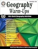 Mark Twain Media Geography Warmups Workbook 5th6th Grade 96pgs