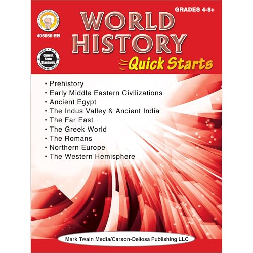 World History Quick Starts Workbook, Grades 4 - 12 book cover