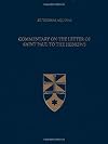 Commentary on the Epistle to the Hebrews