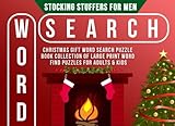 Stocking Stuffers For Men Christmas Gift Word Search Puzzle Book Collection Of Large Print Word Find Puzzles For Adults Kids