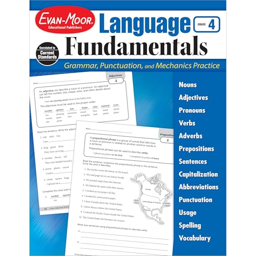 Evan-Moor Language Fundamentals, Grade 4 cover