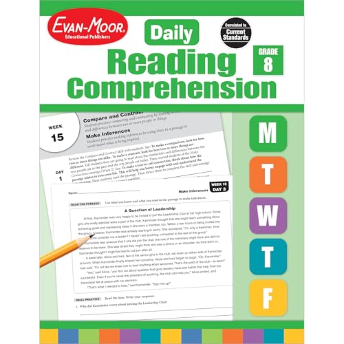 Daily Reading Comprehension, Grade 8 Teacher Edition cover