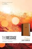 The Message Deluxe Gift Bible Leatherlook Brownsaddle Tan The Bible In Contemporary Language