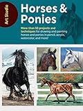 Art Studio: Horses & Ponies: More than 50 projects and techniques for drawing and painting horses and ponies in pencil, acrylic, watercolor, and more!