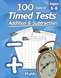 Humble Math 100 Days Of Timed Tests Addition And Subtraction Grades K2 Math Drills Digits 020 Reproducible Practice Problems