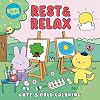 Rest & Relax Coloring Book – Calming Animal Scenes to Color – 20 Perforated Pages, Thick Art Paper with Built-In Page Shield – Gift for Teens, College Students & Adults (Vibes)