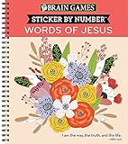 Brain Games - Sticker by Number: Words of Jesus (28 Images to Sticker)