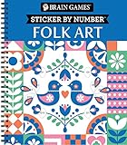 Brain Games - Sticker by Number: Folk Art
