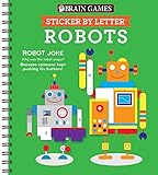 Brain Games Sticker By Letter Robots Sticker Puzzles Kids Activity Book