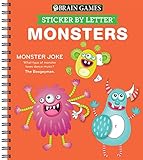 Brain Games Sticker By Letter Monsters Sticker Puzzles Kids Activity Book