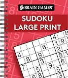 Brain Games Sudoku Large Print Red