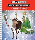 Brain Games Sticker By Number Christmas Geometric Stickers