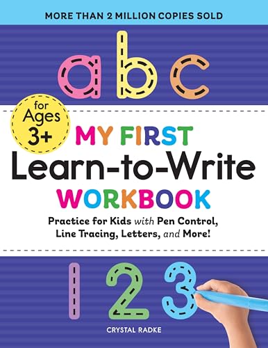 My First Learn To Write Workbook Practice For Kids With Pen Control