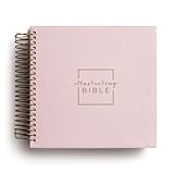 Illustrating Bible Niv Pink Spriral Bound Journaling Bible