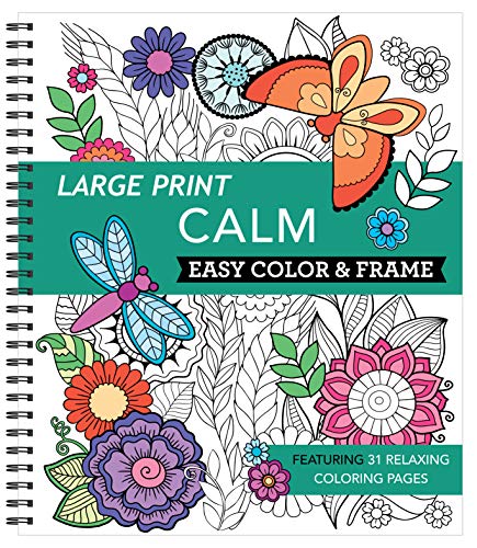 Large Print Easy Color & Frame — Calm