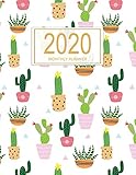 2020 Monthly Planner Jan 1 2020 To Dec 31 2020 Monthly Planner Calendar Views And Notes Cactus Cover