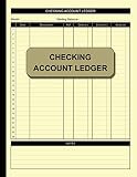 Checking Account Ledger Simple Accounting Ledger For Bookkeeping Check And Debit Card Register 100 Pages 2400 Entry Lines Total Size 85 X 11 Inches Simple Ledger