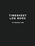 Timesheet Log Book To Record Time Simple Timesheet Book