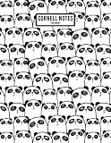 Kawaii Panda Cornell Notes Notebook Cornell Notes College Ruled Notebook Notepad For Note Taking Large 85 X 11