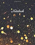 Notebook Starry Night Lined Journalnotebooksketchbookdiary 110 Pages 85x11 Large Print Soft Cover Glossy Finish