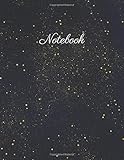 Notebook Starry Night Lined Journalnotebooksketchbookdiary 110 Pages 85x11 Large Print Soft Cover Glossy Finish