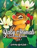 Baby Animals Coloring Book An Adult Coloring Book Featuring Super Cute And Adorable Baby Woodland Animals For Stress Relief And Relaxation Vol I