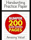 Handwriting Practice Paper For Kids Bumper 200page Dotted Line Notebook Handwriting Practice Paper Notebook Blank Handwriting Practice Books For Kids