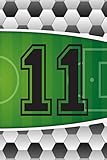 11 Journal A Soccer Jersey Number 11 Eleven Sports Notebook For Writing And Notes Great Personalized Gift For All Football Players Coaches And Fans Futbol Ball Field Pitch Print