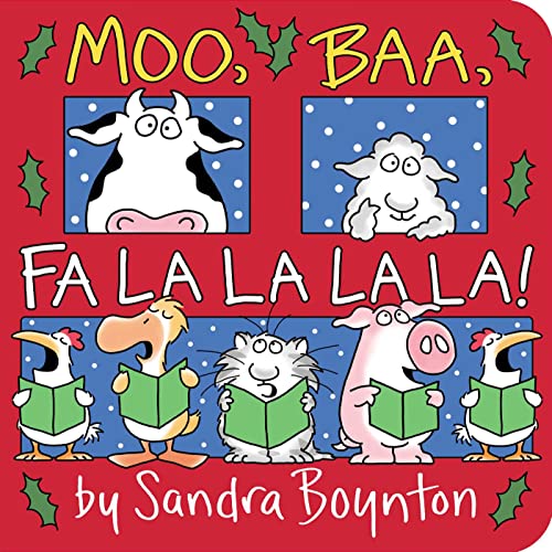 Moo, Baa, Fa La La La La! book cover