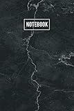 Black Marble Notebook Composition Notebook College Ruled Notebook 6x9 Inches