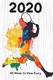 2020 A5 Week To View Diary 6 X 9 52 Pages Tennis Fans